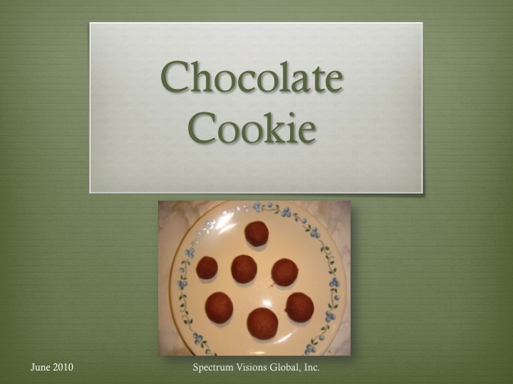 Chocolate Cookie Visual Recipe