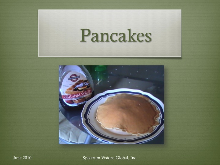 Pancakes Visual Recipe