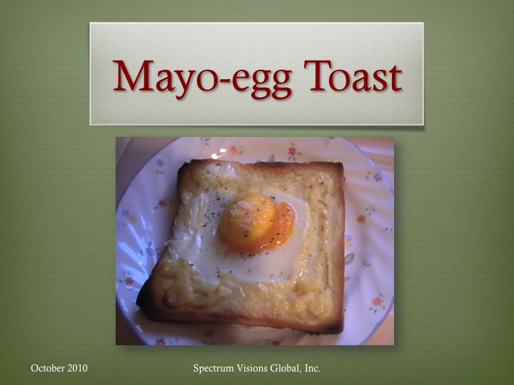 Mayo Egg Toast Visual Recipe