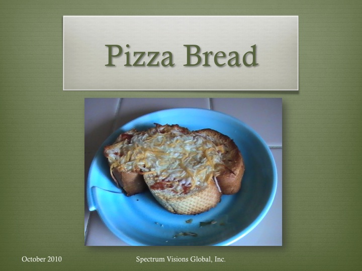 Pizza Bread Visual Recipe